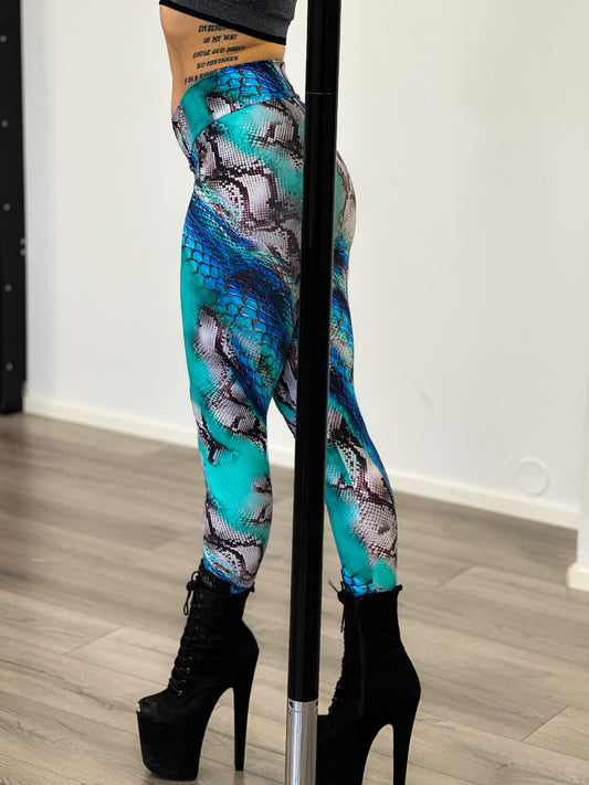 Pole Candy snake print leggings