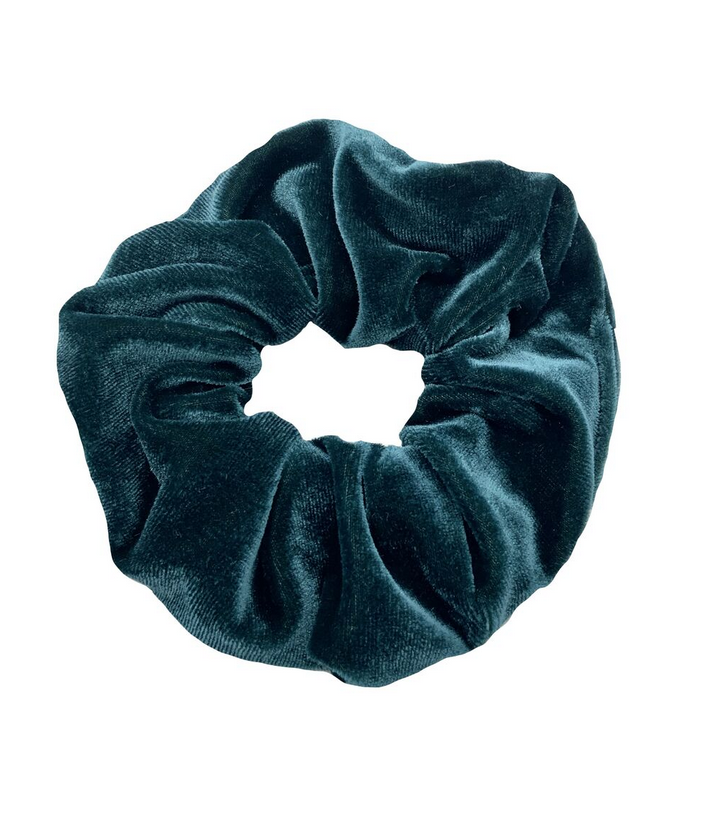 Sametti scrunchie, tumma petrooli