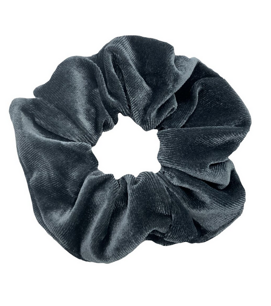 Sametti scrunchie, harmaa