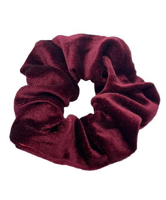 Sametti scrunchie, viininpunainen