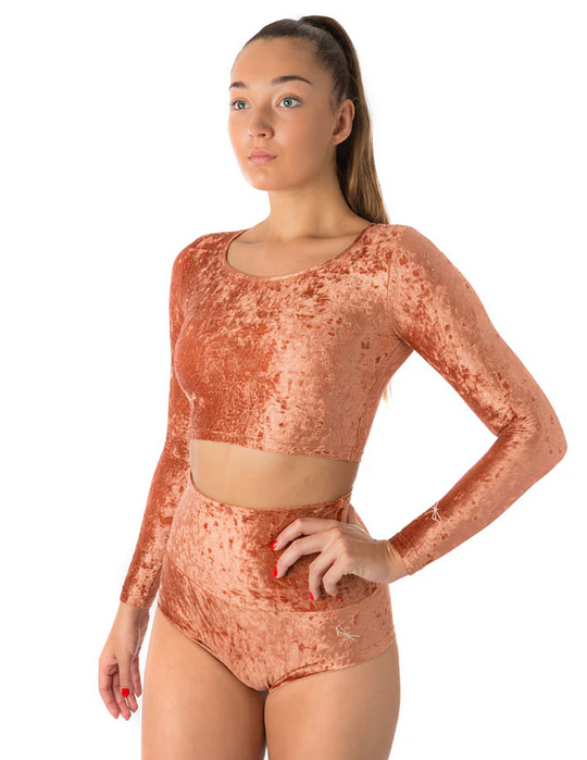 Dragonfly velvet shortsit - bronze velvet